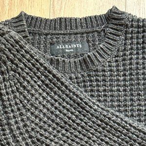 All Saints black knitted sweater